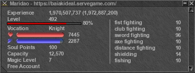 Signature for player Maridao